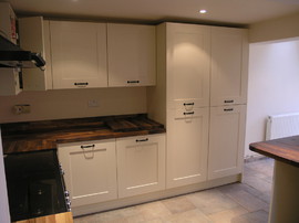 herts home extensions fitted kitchen with wooden worktop